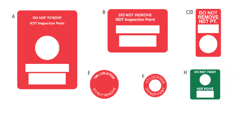 NDT Inspection Point Labels