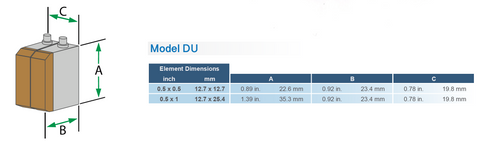 Sensor Networks Model DU Transducer Delay Set (0.5" x 0.5")