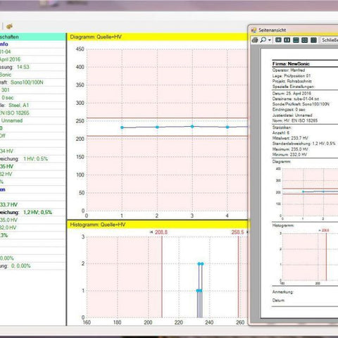 NewSonic Sono-Link Software for SonoDur Hardness Tester