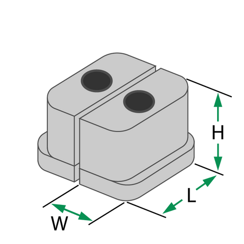 Sensor Networks E5 Wedge, Dual 18 INC 2.3RF, REX, Flat