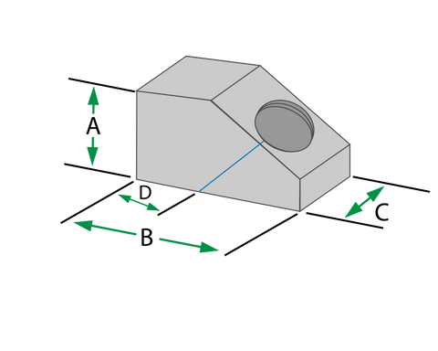 Sensor Networks Model QS Small Angle-Beam Wedge - 0.375"