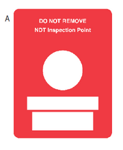 NDT Inspection Point Labels