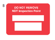 NDT Inspection Point Labels