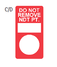 NDT Inspection Point Labels