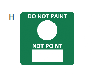 NDT Inspection Point Labels