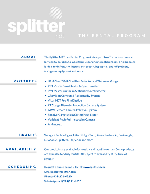 Vidar NDT Pro Industrial Film Digitizer System - Rental