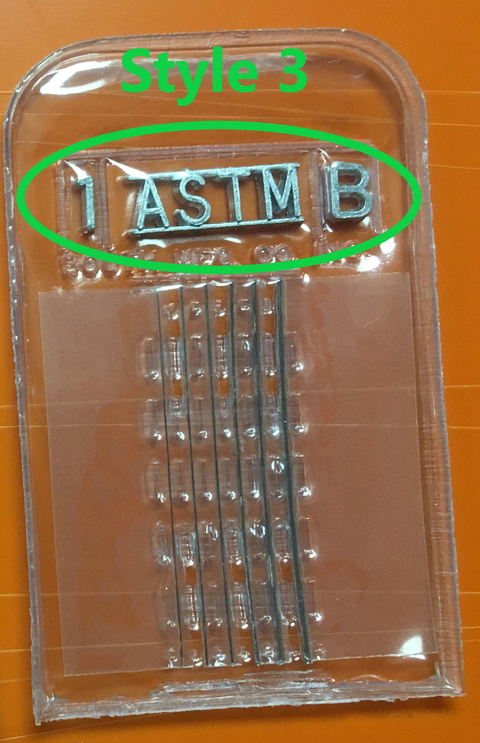 X-Ray Wire Penetrameters - Set B (ASTM E-747)