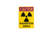 Metal Radiation Warning Signs